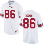 NCAA Ohio State Buckeyes Men's #86 Chris Booker White Nike Football College Jersey JGM8545UH